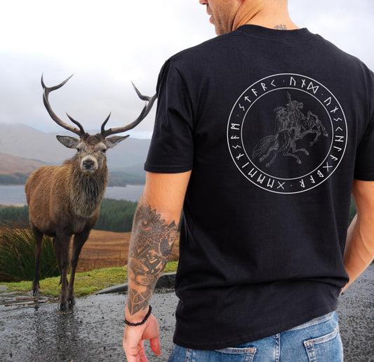 Wikinger Shirt Gemeinsam stark und unschlagbar Runenschrift - Organic Shirt