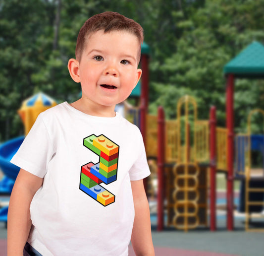 Bausteine 2. Geburtstag Outfit Blockbaustein - Kids Premium Shirt-2 Jahre,2.Geburtstag,Blockbausteine,Duplo,Geburtstagsgeschenk,geburtstagsoutfit,jungen,kleinkind,Klemmbausteine,Lego,mädchen,Stapelsteine,unisex,zwei Jahre alt,zweijährig,zweiter Geburtstag