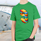 T-Shirt zum 8. oder 9. Geburtstag mit großer Zahl aus Klemmbausteinen und personalisierbarem Namen. Perfekt als Geburtstagsoutfit für Jungen und Mädchen, das stolz die neue Zahl zeigt. Ideal für Feiern, Sport und als einzigartiges Mannschaftstrikot.
