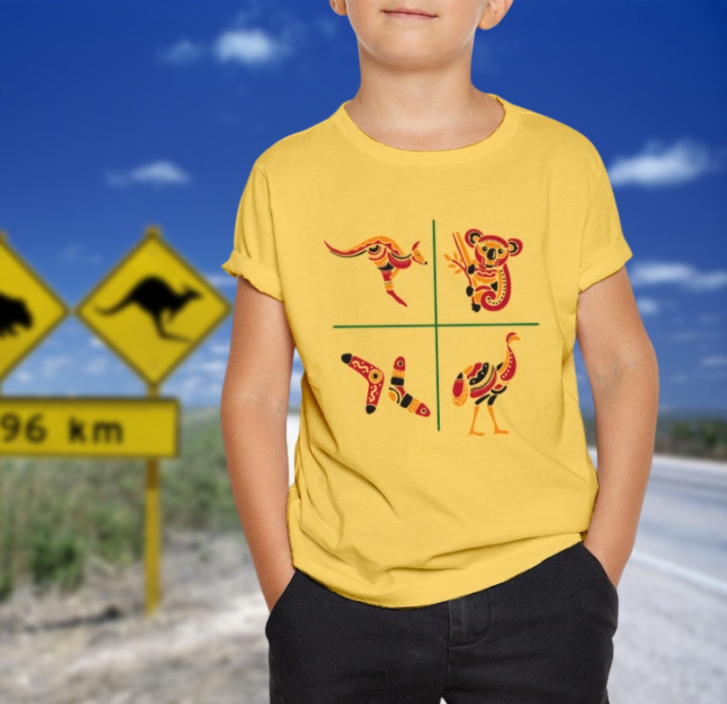 Australiens Schönheit in 4 Elementen - Kids Organic Shirt