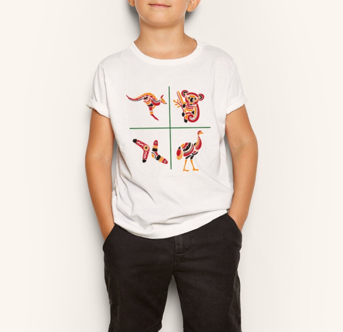 Australiens Schönheit in 4 Elementen - Kids Organic Shirt