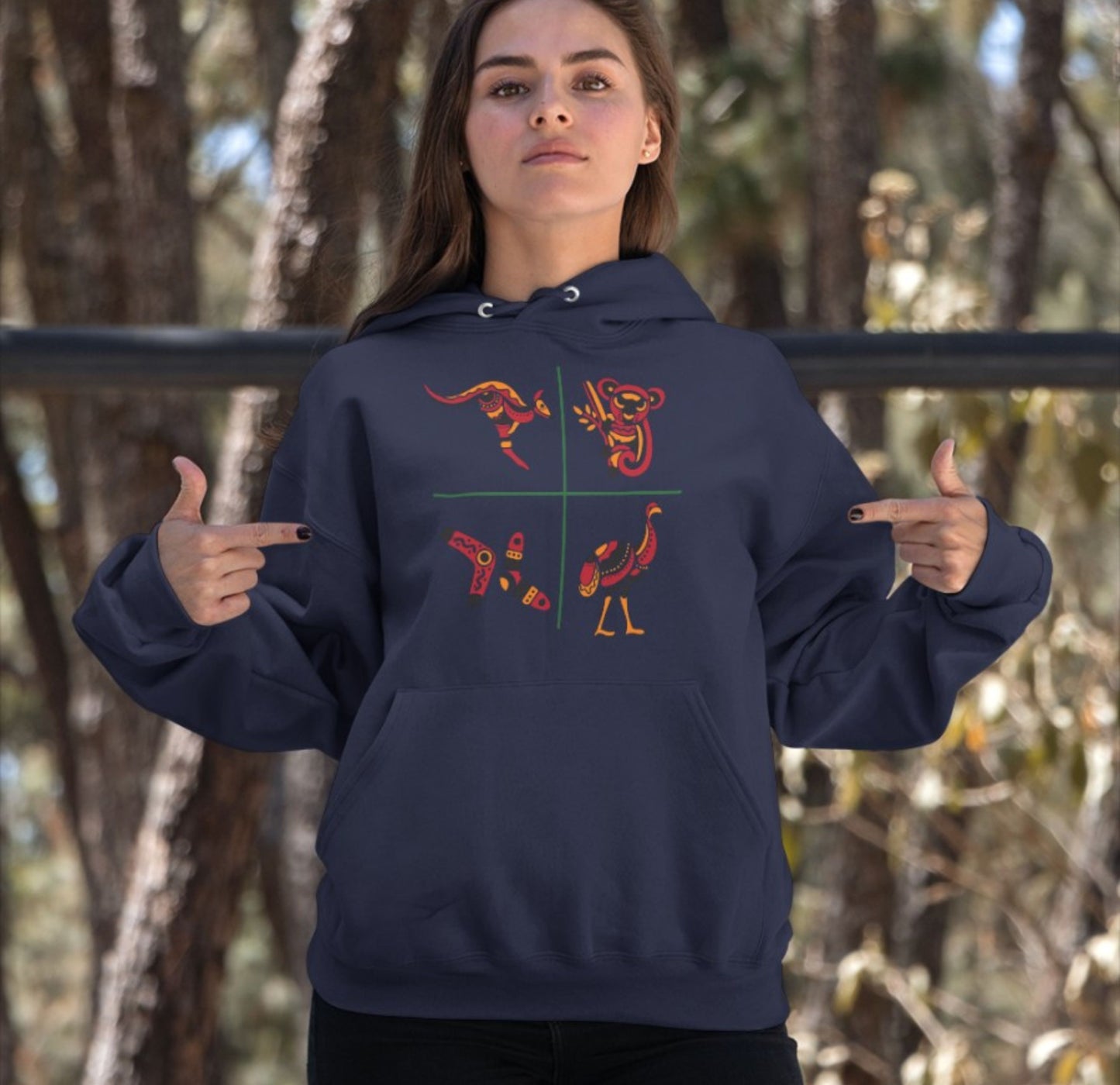 Australiens Schönheit in 4 Elementen - Premium Unisex Hoodie