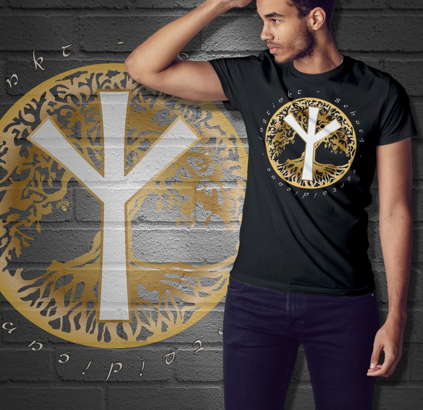 Rune Algiz Baum des Lebens Geburtstagsrune 28. Januar bis 13. Februar-Algiz,Algiz Shirt,Algiz Tank Top,Baum des Lebens,Geburtstagsrune Hoodie,Instinkt,nordische sage,Rune,rune Algiz,Runen Tshirt,Schutz,thor,Verteidigung,wikinger,Wikingerabzeichen,Yggdrasil