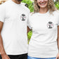 Paar Outfit Hund und Katz mit Initialen personalisiert Buchstaben Name Kombi Shirt Partner - Organic Shirt