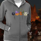 Halloween Kürbis Zipper, Kürbis Variation, Jack-o-Windlicht Jacke, Halloween, Halloween Outfit, Gruselige Jahreszeit, Herbst Organic Zipper