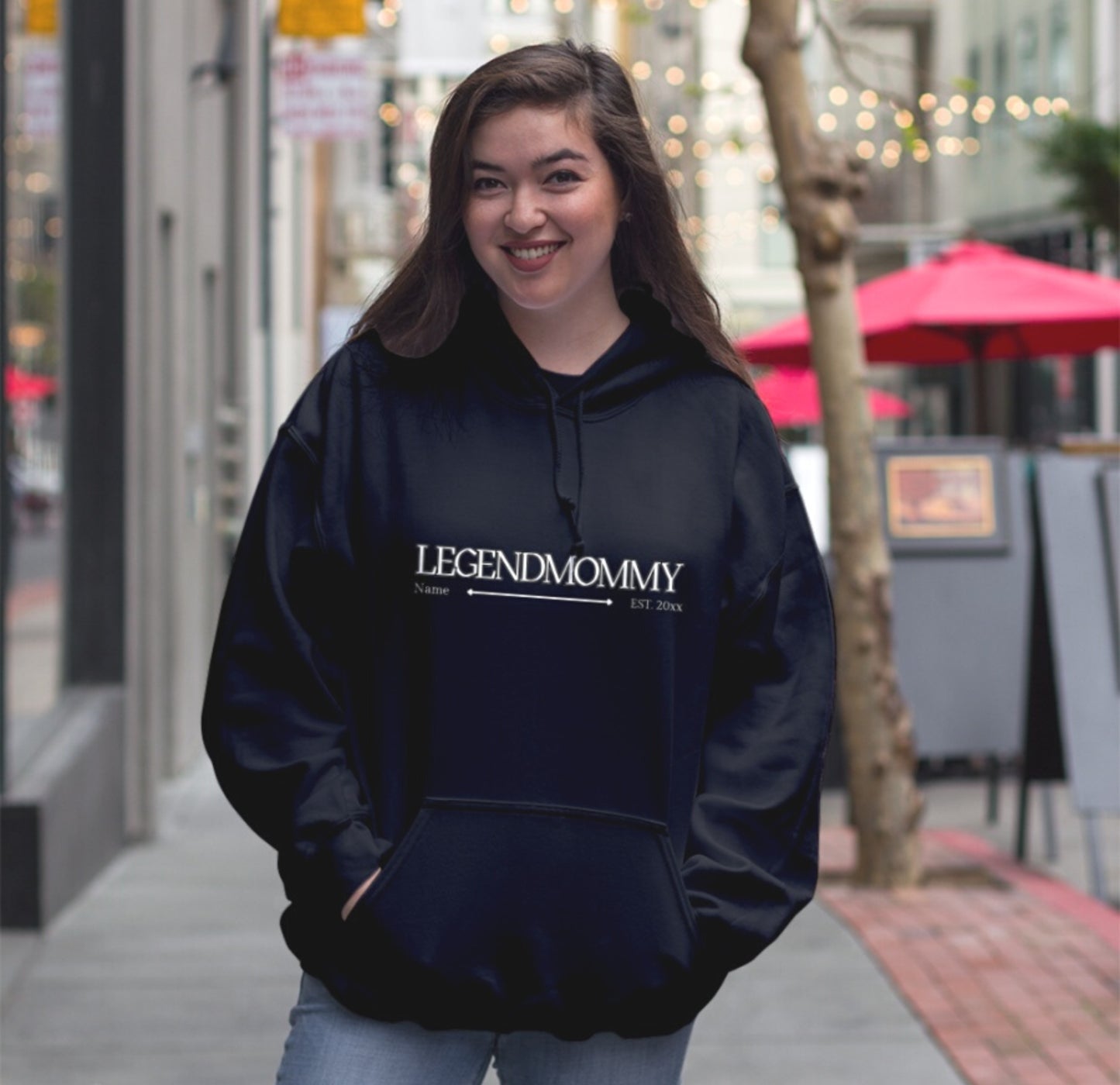 Legendmommy mit Name und Jahr personalisiertes Geschenk für Mutter, Mama - Basic Unisex Hoodie XL