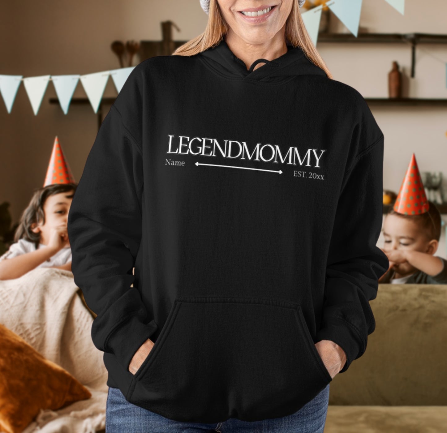 Legendmommy mit Name und Jahr personalisiertes Geschenk für Mutter, Mama - Premium Unisex Hoodie