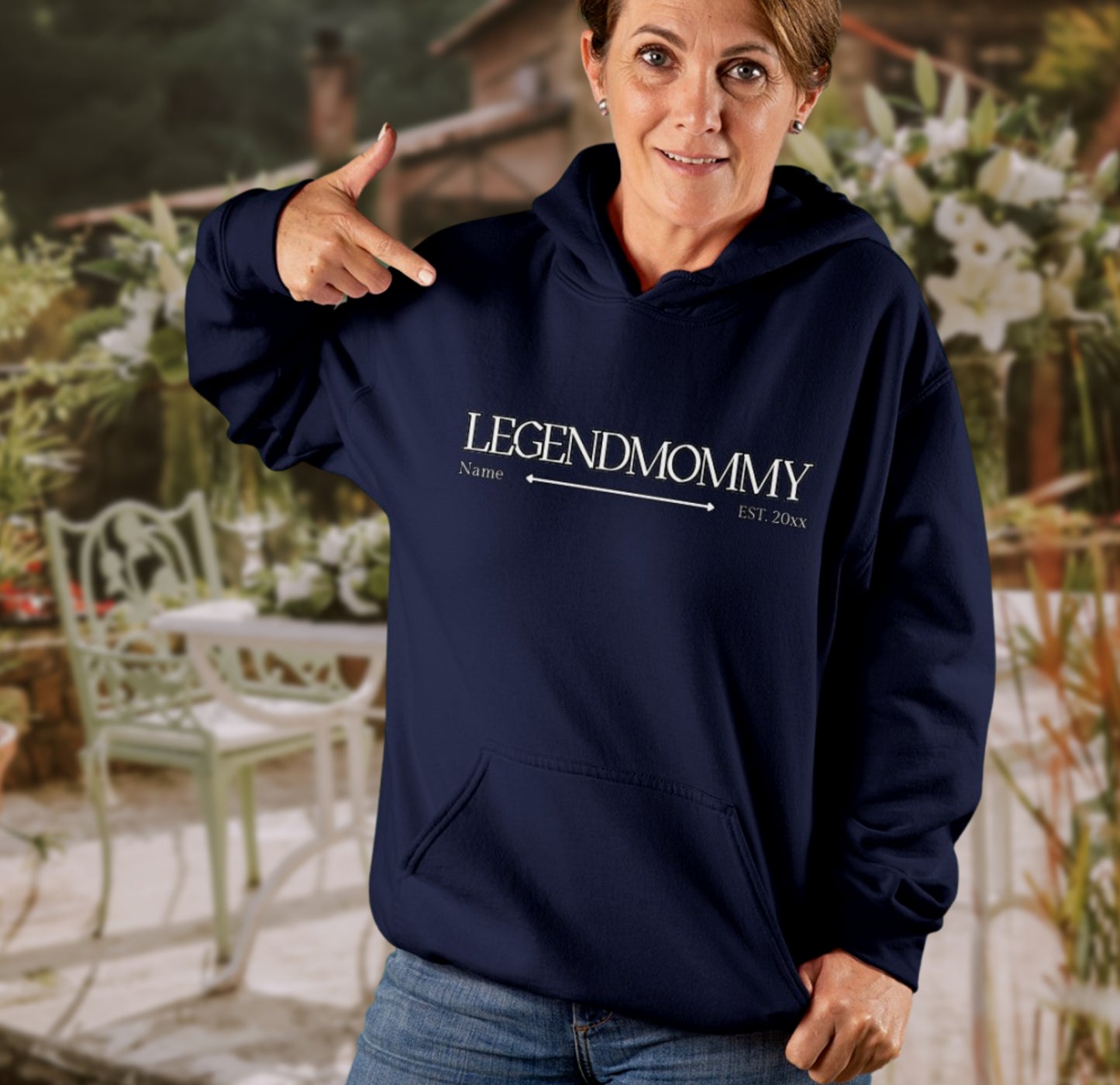 Legendmommy mit Name und Jahr personalisiertes Geschenk für Mutter, Mama - Premium Unisex Hoodie