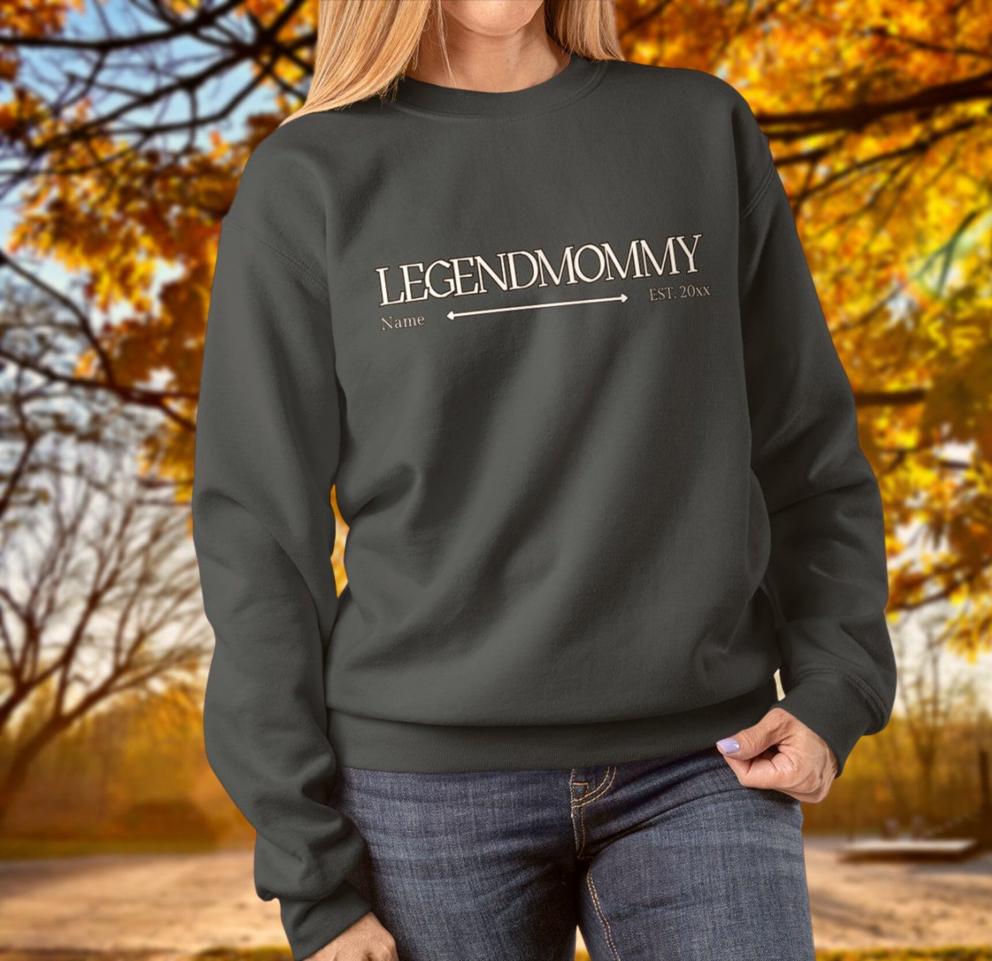 Legendmommy mit Name und Jahr personalisiertes Geschenk für Mutter, Mama - Basic Sweatshirt