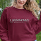 Legendmommy mit Name und Jahr personalisiertes Geschenk für Mutter, Mama - Basic Sweatshirt