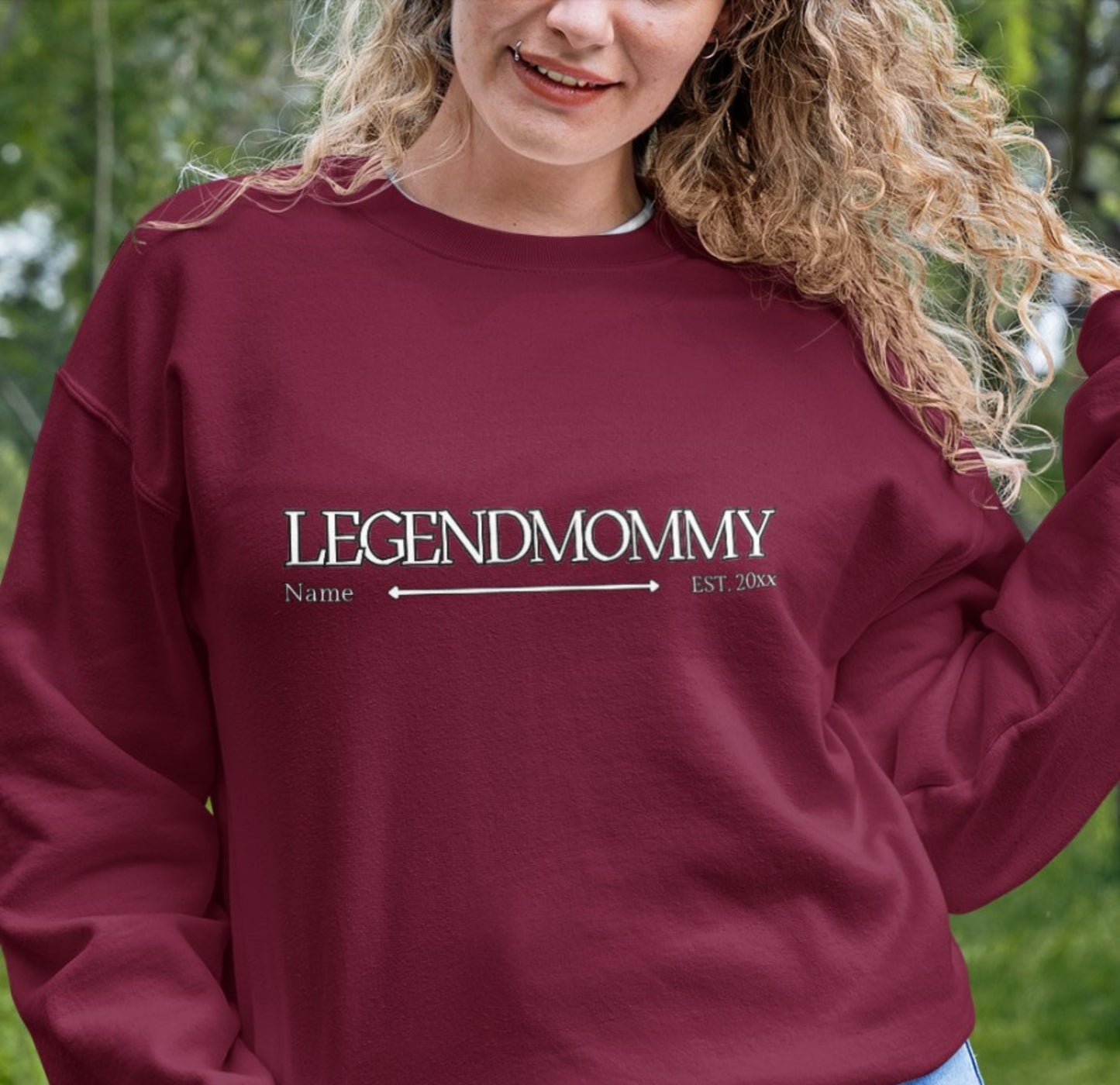 Legendmommy mit Name und Jahr personalisiertes Geschenk für Mutter, Mama - Basic Sweatshirt