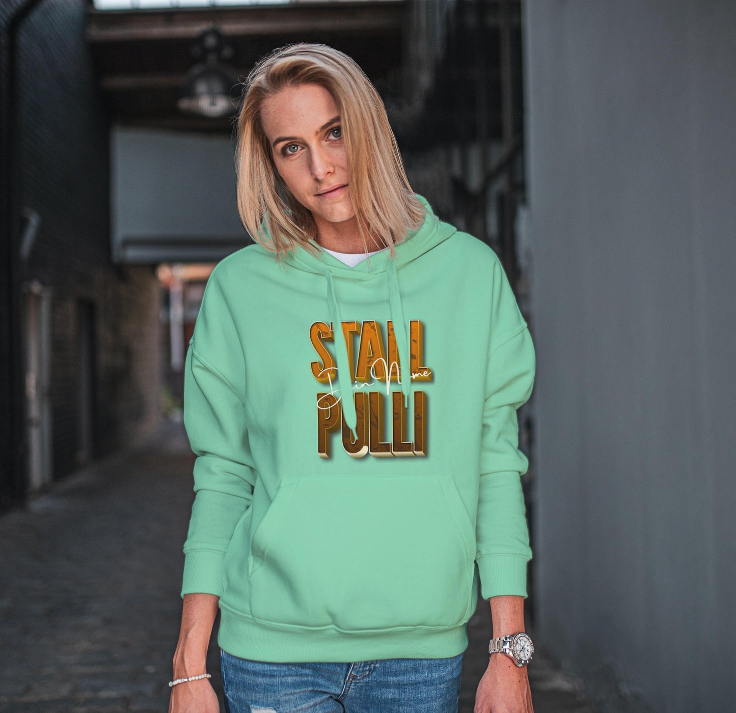 Stall Pulli - Personalisiert Reiterin Pferdesport Pferdenarr Pferderennen - Organic Hoodie