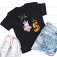 5. Geburtstag Outfit Einhorn 'Ich bin schon 5' - Kids Premium Shirt-5 geburtstag,5 jahre,dezent,dressur,edles  pferd,einhorn,einhornliebe,einmalig,fabel,fabeltier,fabelwesen,fantastisch,fantasy,geburtstag,liebe,magisch,mythisch,mähne,pferdemähne,pony,reitsport,schweif,verspielt,wunderbar,zaubern