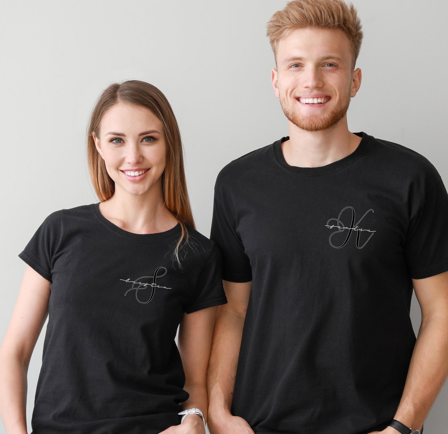 Partner T-Shirts personalisiert dezent