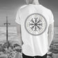 Cooles Wikinger-T-Shirt, Vegvisir-Shirts, Walhalla-Shirt, Kurzarm-Wikinger-Shirt, nordisches Mythologie-Geschenk - Organic Shirt