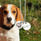 Halskette mit 2 Charms personalisiert mit Ihrem Foto und Text als Gravur