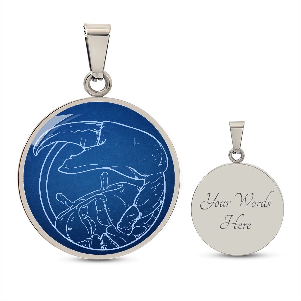 Sternzeichen Geschenk Krebs Sternbild Anhänger Halskette mit Gravur - Einzigartiger Astrologie Schmuck für besondere Anlässe