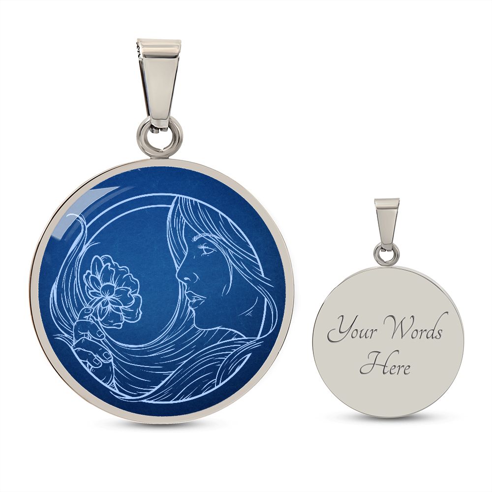 Sternzeichen Geschenk Jungfrau Sternbild Anhänger Halskette mit Gravur - Einzigartiger Astrologie Schmuck für besondere Anlässe