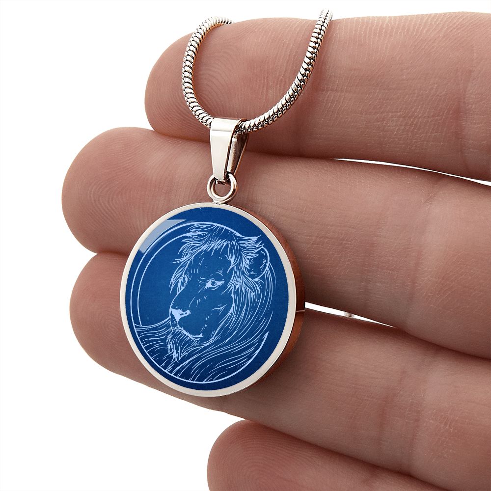 Sternzeichen Geschenk Löwe Sternbild Anhänger Halskette mit Gravur - Einzigartiger Astrologie Schmuck für besondere Anlässe