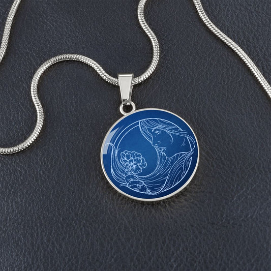 Sternzeichen Geschenk Jungfrau Sternbild Anhänger Halskette mit Gravur - Einzigartiger Astrologie Schmuck für besondere Anlässe