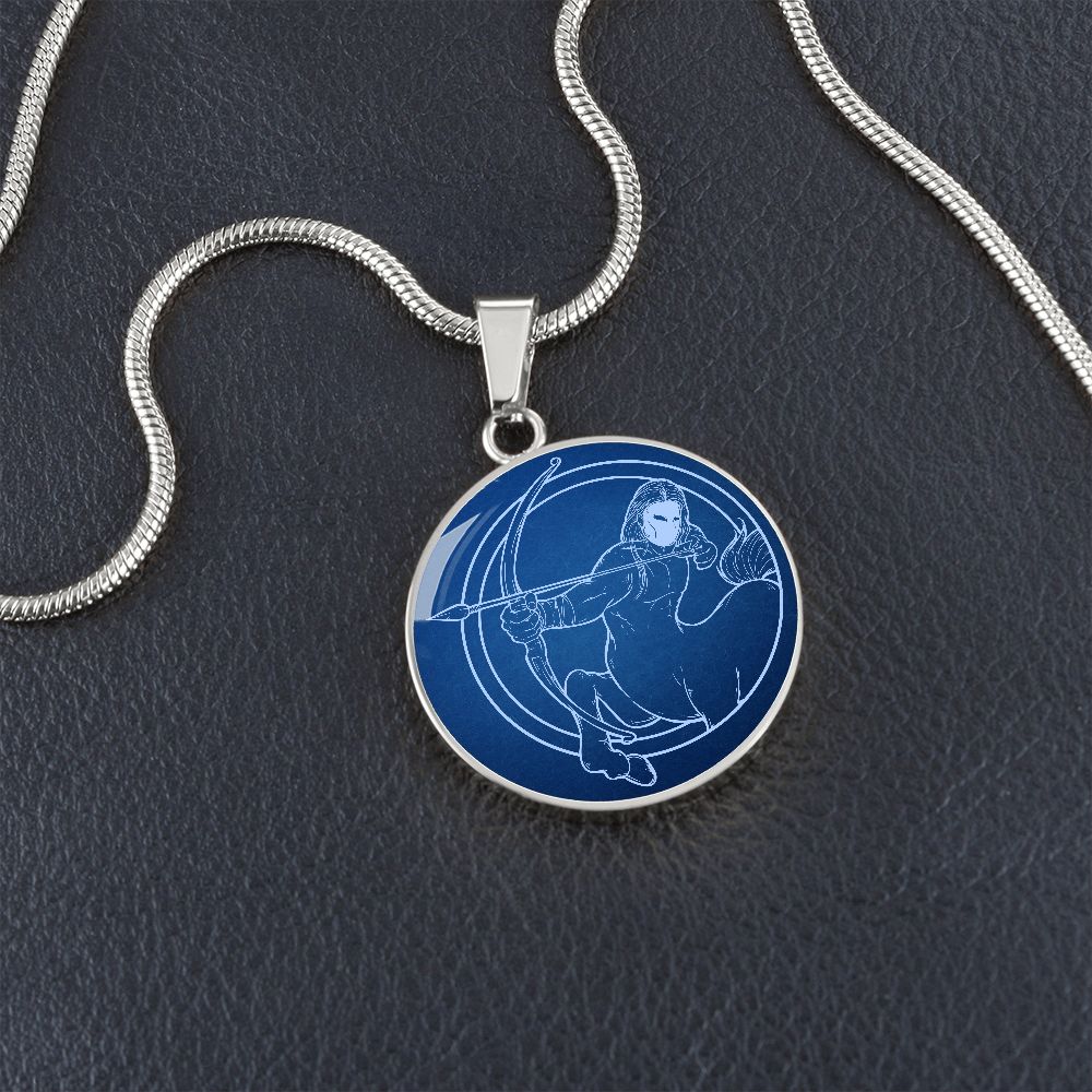 Sternzeichen Geschenk Schütze Sternbild Anhänger Halskette mit Gravur - Einzigartiger Astrologie Schmuck für besondere Anlässe