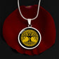 Halskette mit Lebensbaum-Anhänger, Geburtstagsrune-Anhänger-Halskette Rune Raidho