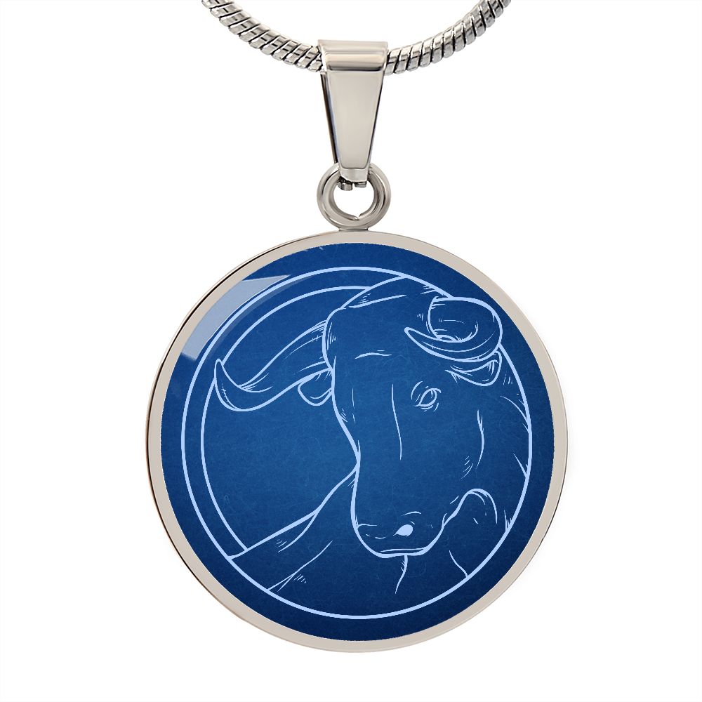 Sternzeichen Geschenk Stier Sternbild Anhänger Halskette mit Gravur - Einzigartiger Astrologie Schmuck für besondere Anlässe