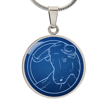 Sternzeichen Geschenk Stier Sternbild Anhänger Halskette mit Gravur - Einzigartiger Astrologie Schmuck für besondere Anlässe