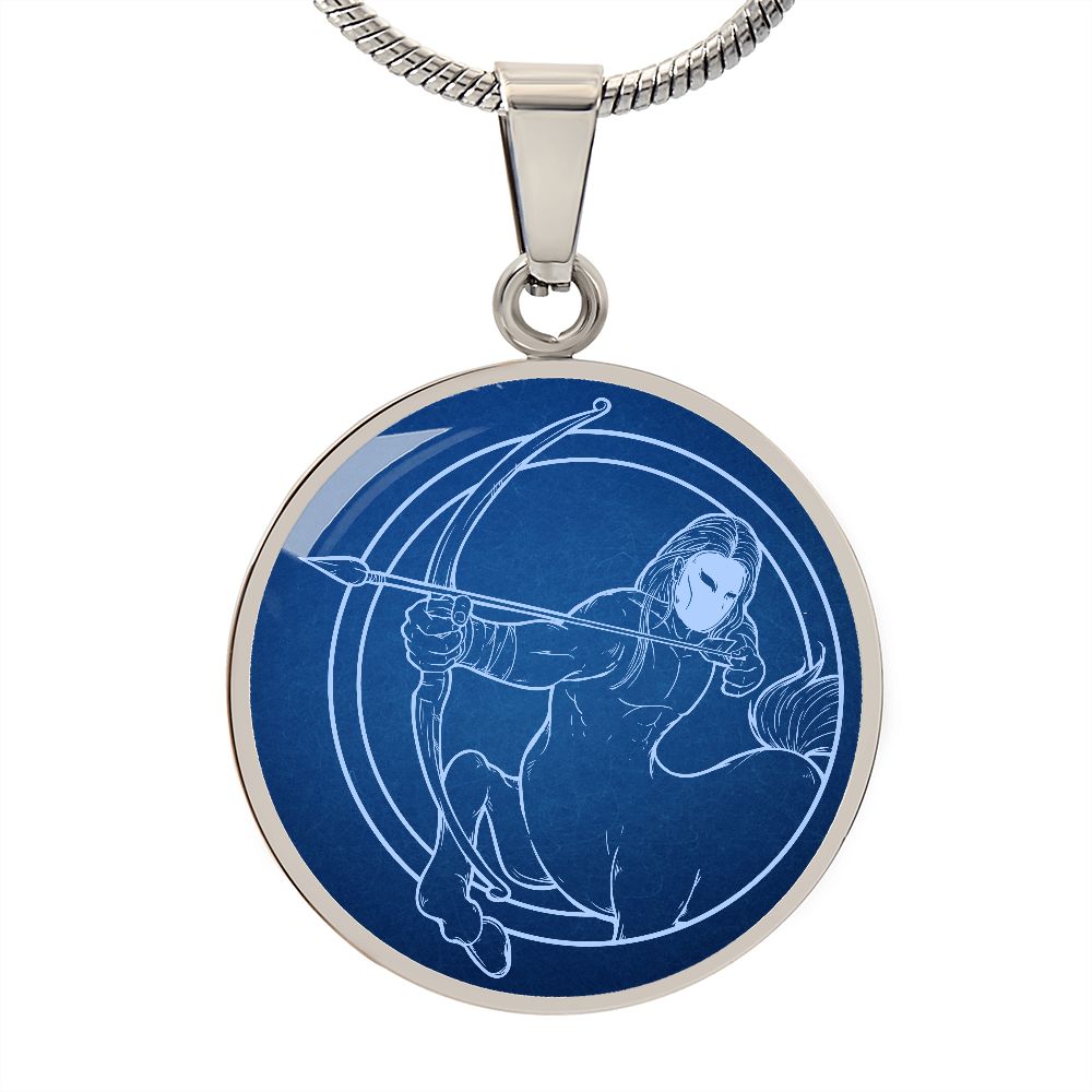 Sternzeichen Geschenk Schütze Sternbild Anhänger Halskette mit Gravur - Einzigartiger Astrologie Schmuck für besondere Anlässe