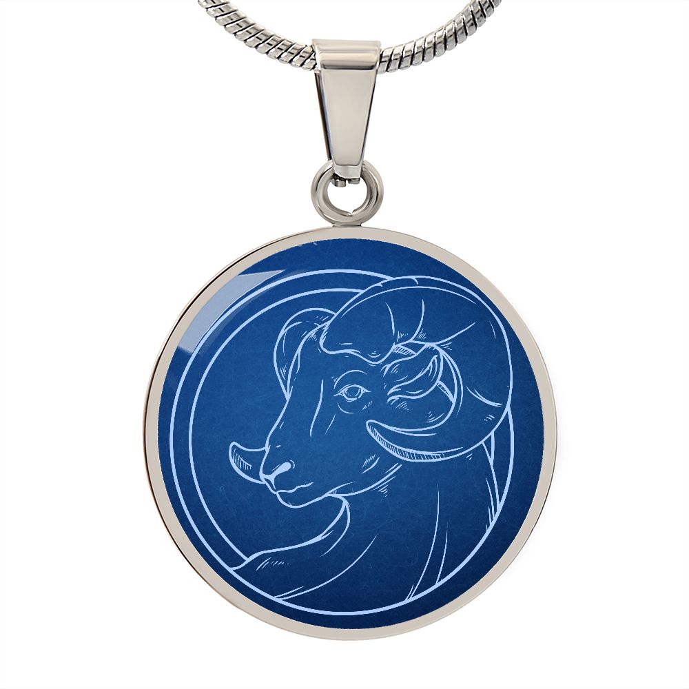Sternzeichen Geschenk Widder Sternbild Anhänger Halskette mit Gravur - Einzigartiger Astrologie Schmuck für besondere Anlässe