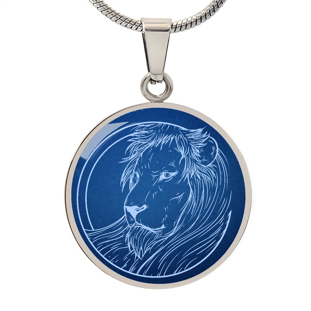 Sternzeichen Geschenk Löwe Sternbild Anhänger Halskette mit Gravur - Einzigartiger Astrologie Schmuck für besondere Anlässe