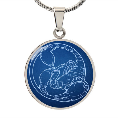 Sternzeichen Geschenk Skorpion Sternbild Anhänger Halskette mit Gravur - Einzigartiger Astrologie Schmuck für besondere Anlässe