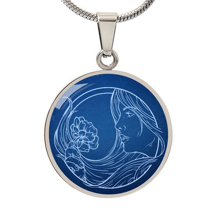 Sternzeichen Geschenk Jungfrau Sternbild Anhänger Halskette mit Gravur - Einzigartiger Astrologie Schmuck für besondere Anlässe