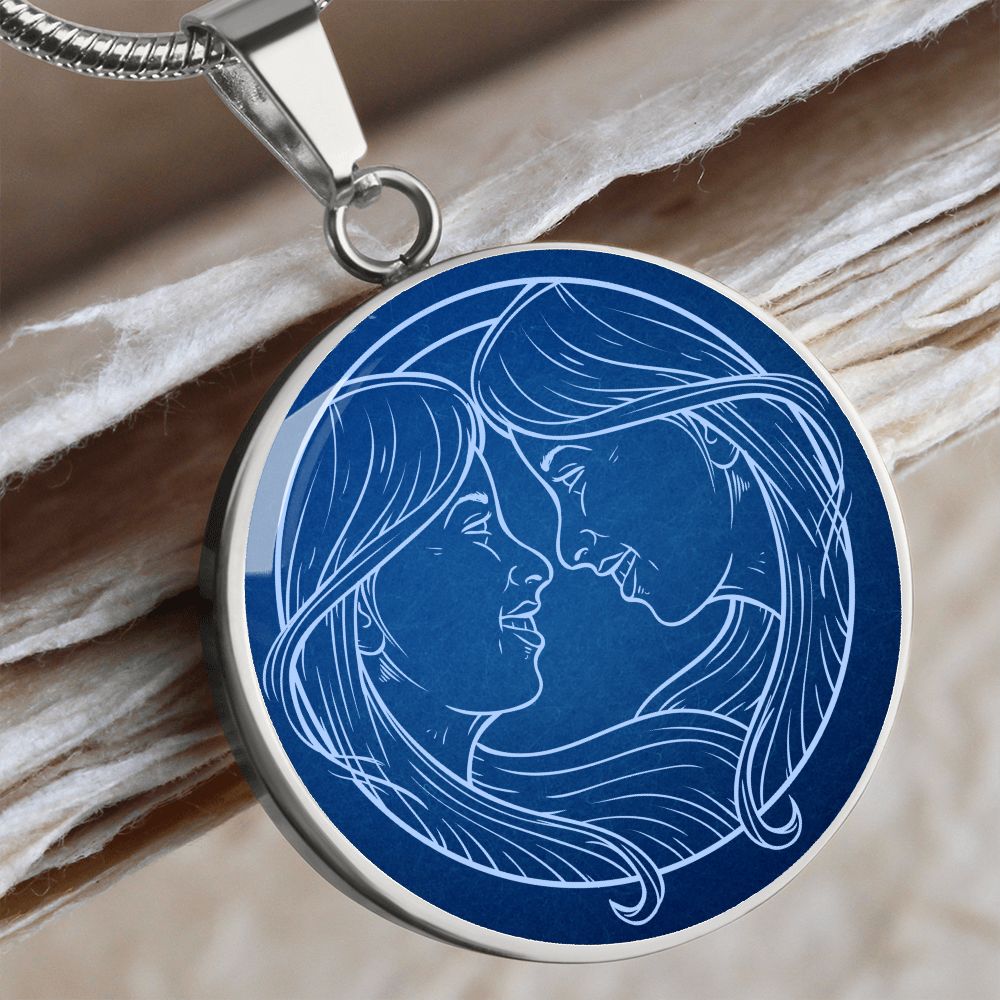 Sternzeichen Geschenk Zwilling Sternbild Anhänger Halskette mit Gravur - Einzigartiger Astrologie Schmuck für besondere Anlässe