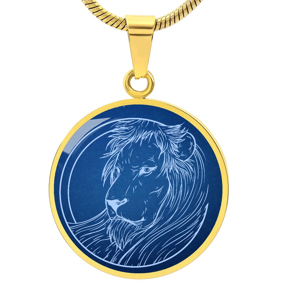 Sternzeichen Geschenk Löwe Sternbild Anhänger Halskette mit Gravur - Einzigartiger Astrologie Schmuck für besondere Anlässe