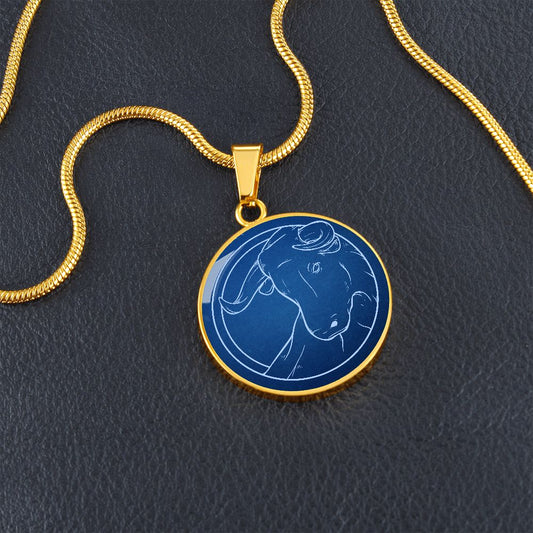 Sternzeichen Geschenk Stier Sternbild Anhänger Halskette mit Gravur - Einzigartiger Astrologie Schmuck für besondere Anlässe