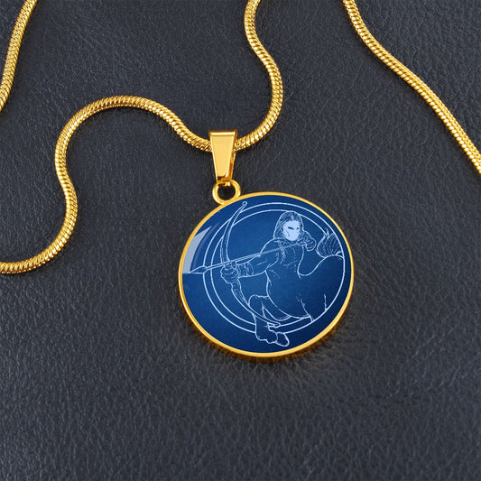 Sternzeichen Geschenk Schütze Sternbild Anhänger Halskette mit Gravur - Einzigartiger Astrologie Schmuck für besondere Anlässe