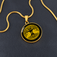 Halskette mit Lebensbaum-Anhänger, Geburtstagsrune-Anhänger-Halskette Rune Sowilo