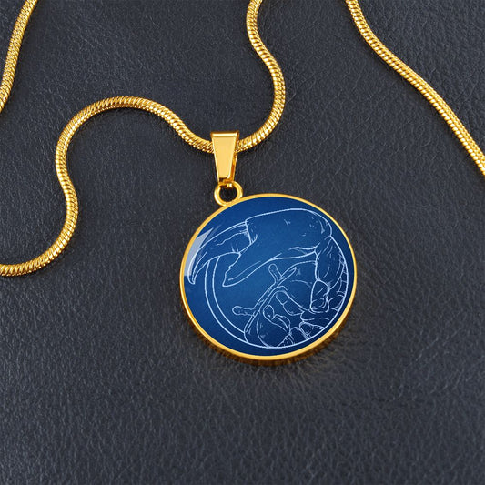 Sternzeichen Geschenk Krebs Sternbild Anhänger Halskette mit Gravur - Einzigartiger Astrologie Schmuck für besondere Anlässe