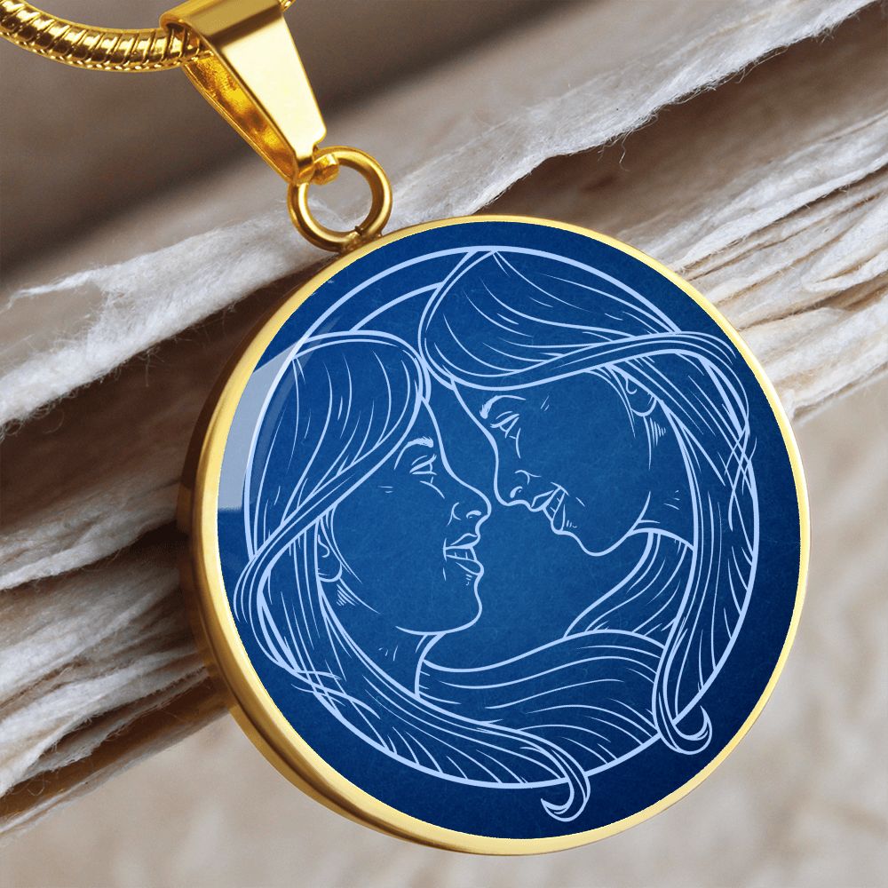 Sternzeichen Geschenk Zwilling Sternbild Anhänger Halskette mit Gravur - Einzigartiger Astrologie Schmuck für besondere Anlässe