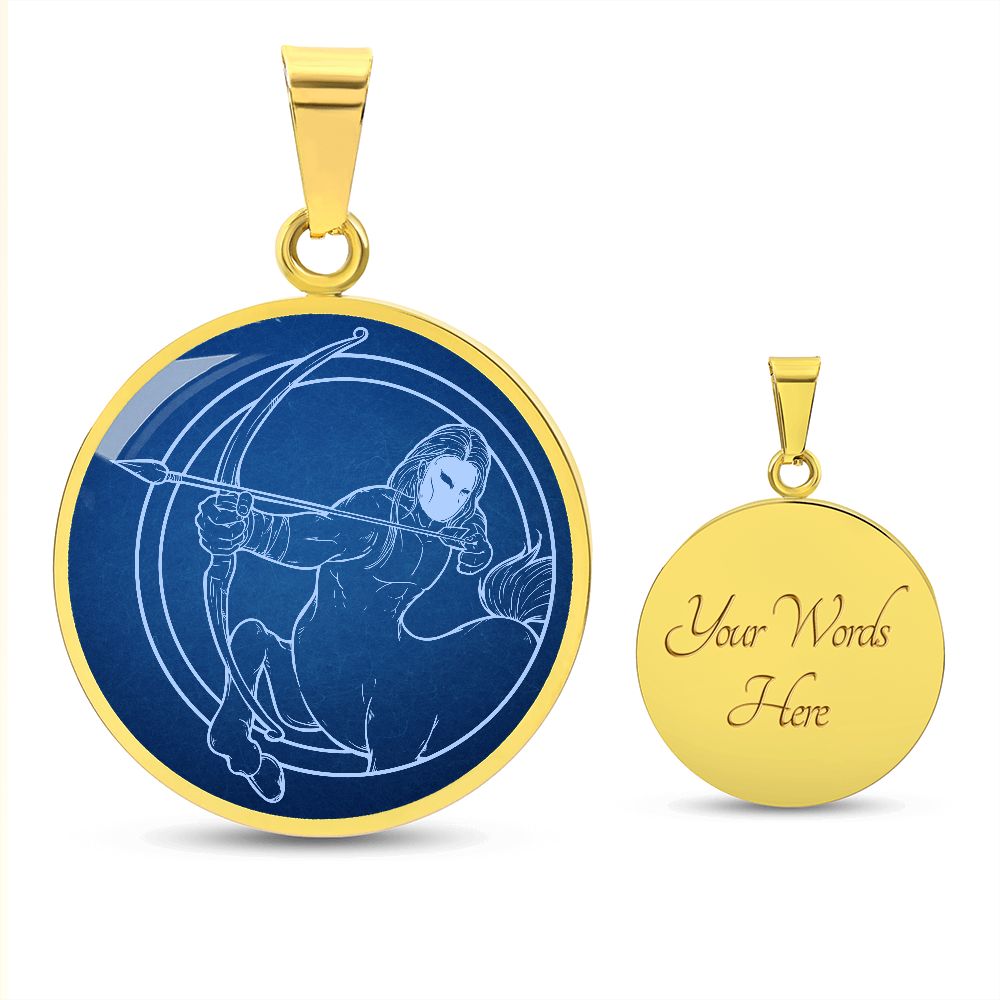 Sternzeichen Geschenk Schütze Sternbild Anhänger Halskette mit Gravur - Einzigartiger Astrologie Schmuck für besondere Anlässe