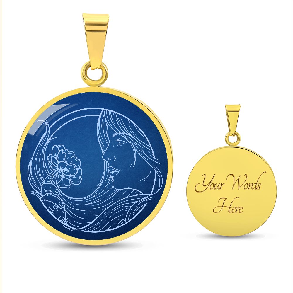 Sternzeichen Geschenk Jungfrau Sternbild Anhänger Halskette mit Gravur - Einzigartiger Astrologie Schmuck für besondere Anlässe