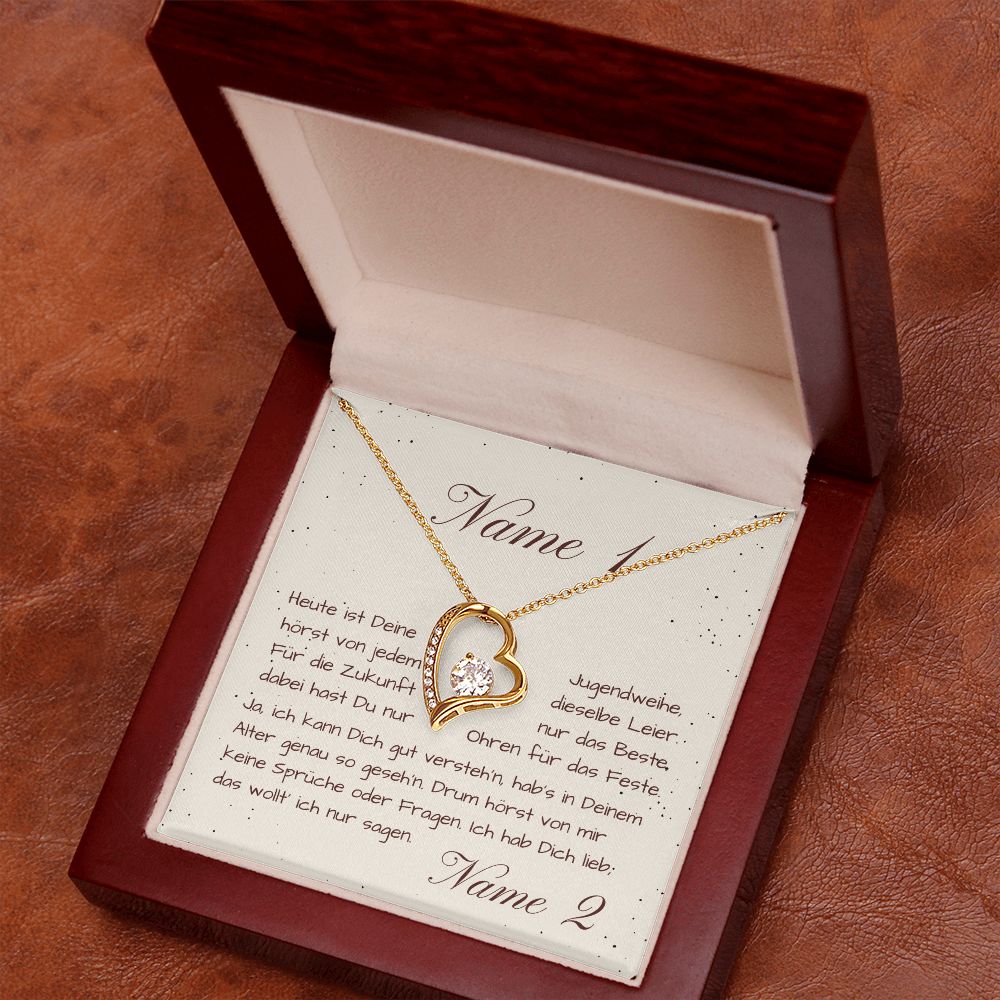 Jugendweihe Geschenk für Mädchen personalisierbar Grußkarte zur Jugendweihe