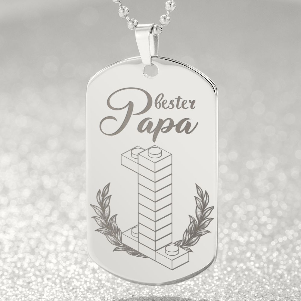 Kette Bester Papa mit Gravur zum Vatertag