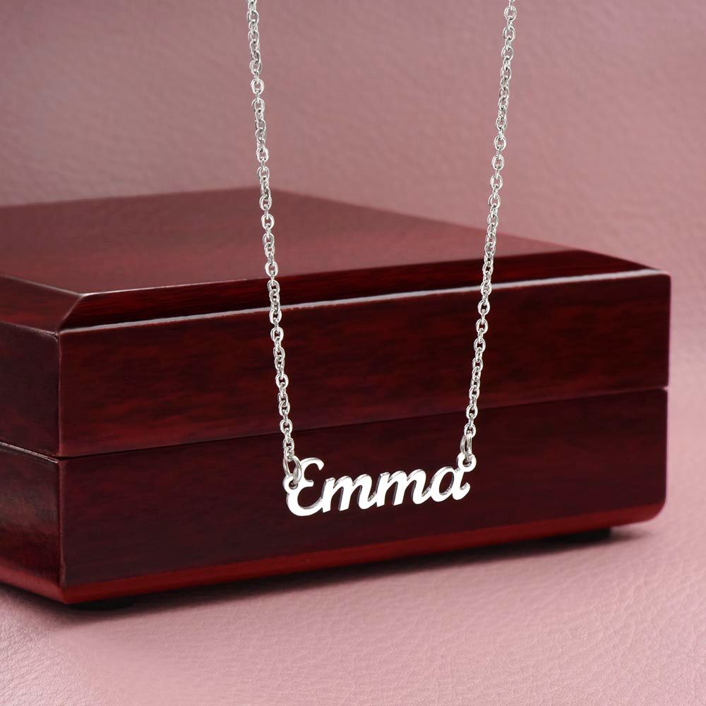 Namenskette für Deine Freundin - Geschenk zum Jahrestag oder zum Heiratsantrag