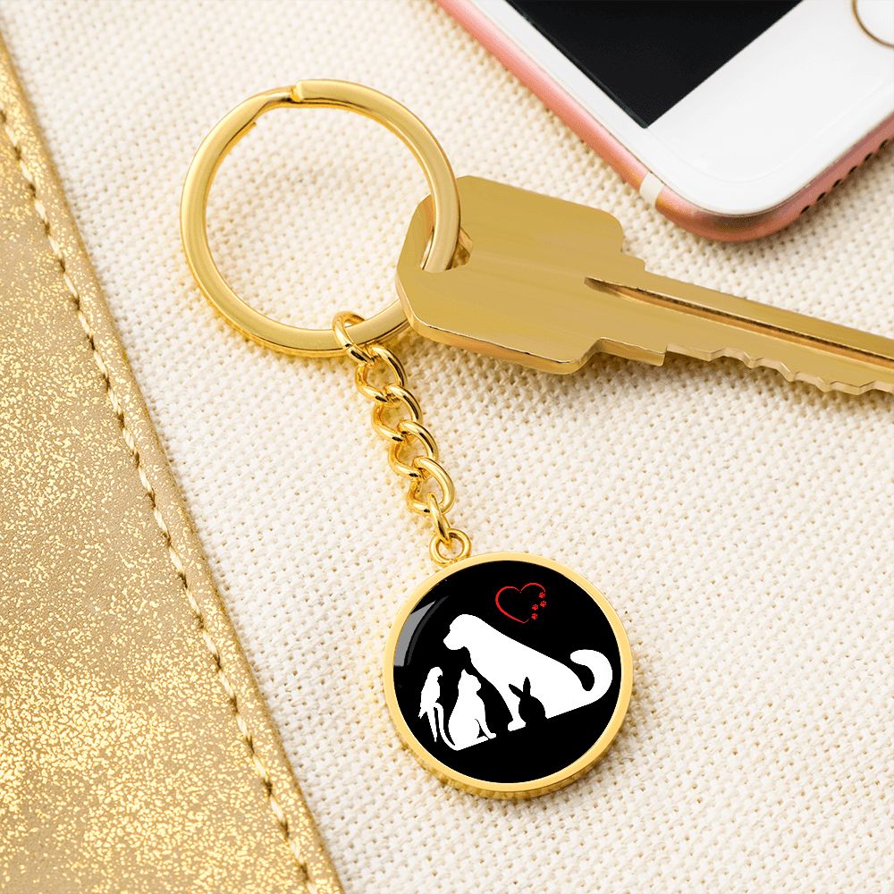 Schlüsselanhänger mit Gravur Hund Katze Hase Vogel Personalisierbar