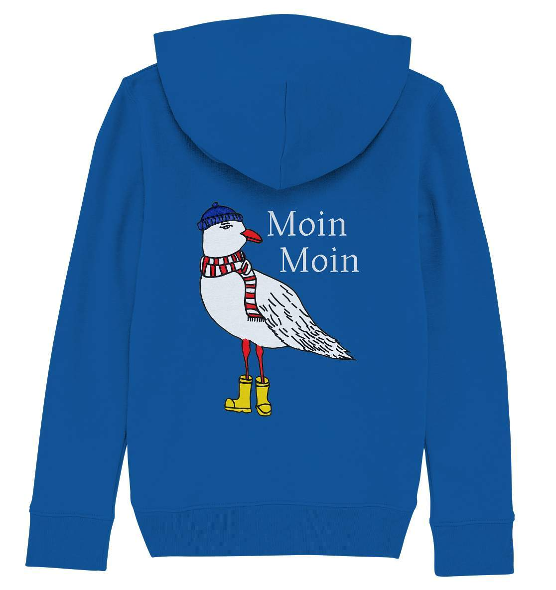 Moin Moin Möwe mit Mütze, Schal und Stiefel Nordsee Ostsee Maritim Style - Kids Organic Hoodie-geschenkidee,Maritim,Maritim Lifestyle,Maritim Style,Moin,Moin Moin,Möwe,Möwe mit Mütze,Möwe mit Schal,Möwe mit Stiefel,Nordlicht,Nordsee,Ostsee,Ostseeurlaub