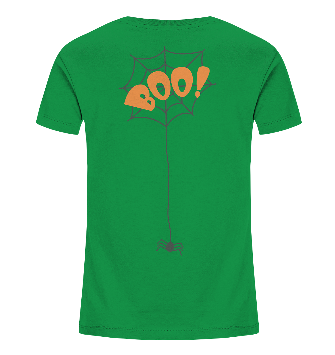 Halloween Shirt, Boo Halloween, Herbst T-Shirt, Kürbis Gesichter Shirt, Halloween Outfit, Spinnenetz, Halloween Kostüm  - Kids Organic Shirt