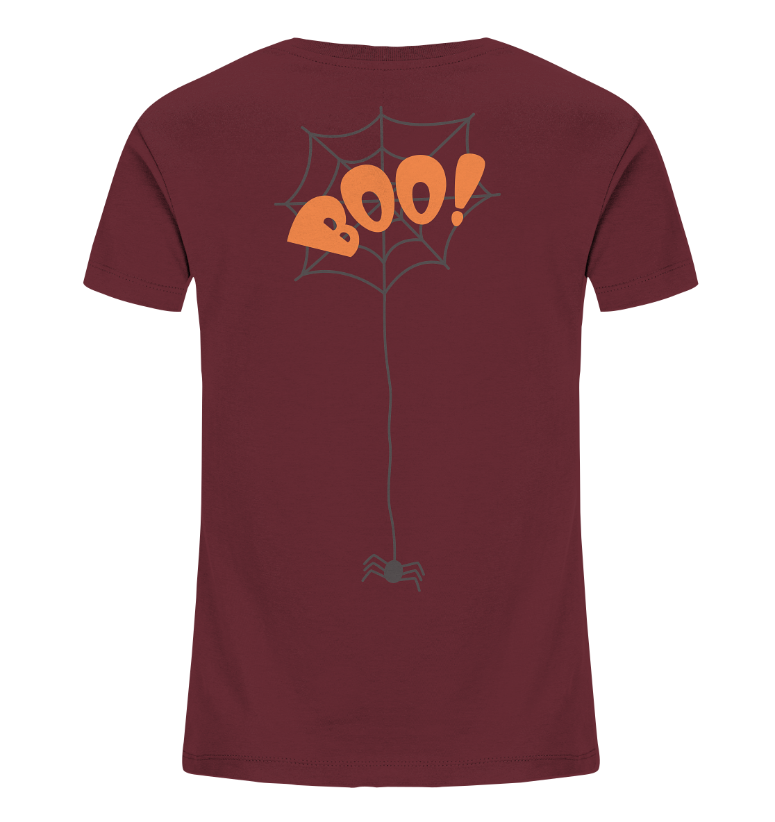 Halloween Shirt, Boo Halloween, Herbst T-Shirt, Kürbis Gesichter Shirt, Halloween Outfit, Spinnenetz, Halloween Kostüm  - Kids Organic Shirt