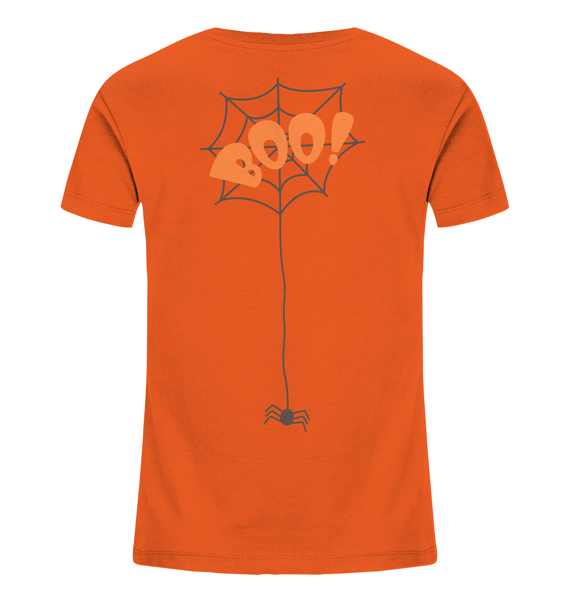 Halloween Shirt, Boo Halloween, Herbst T-Shirt, Kürbis Gesichter Shirt, Halloween Outfit, Spinnenetz, Halloween Kostüm  - Kids Organic Shirt